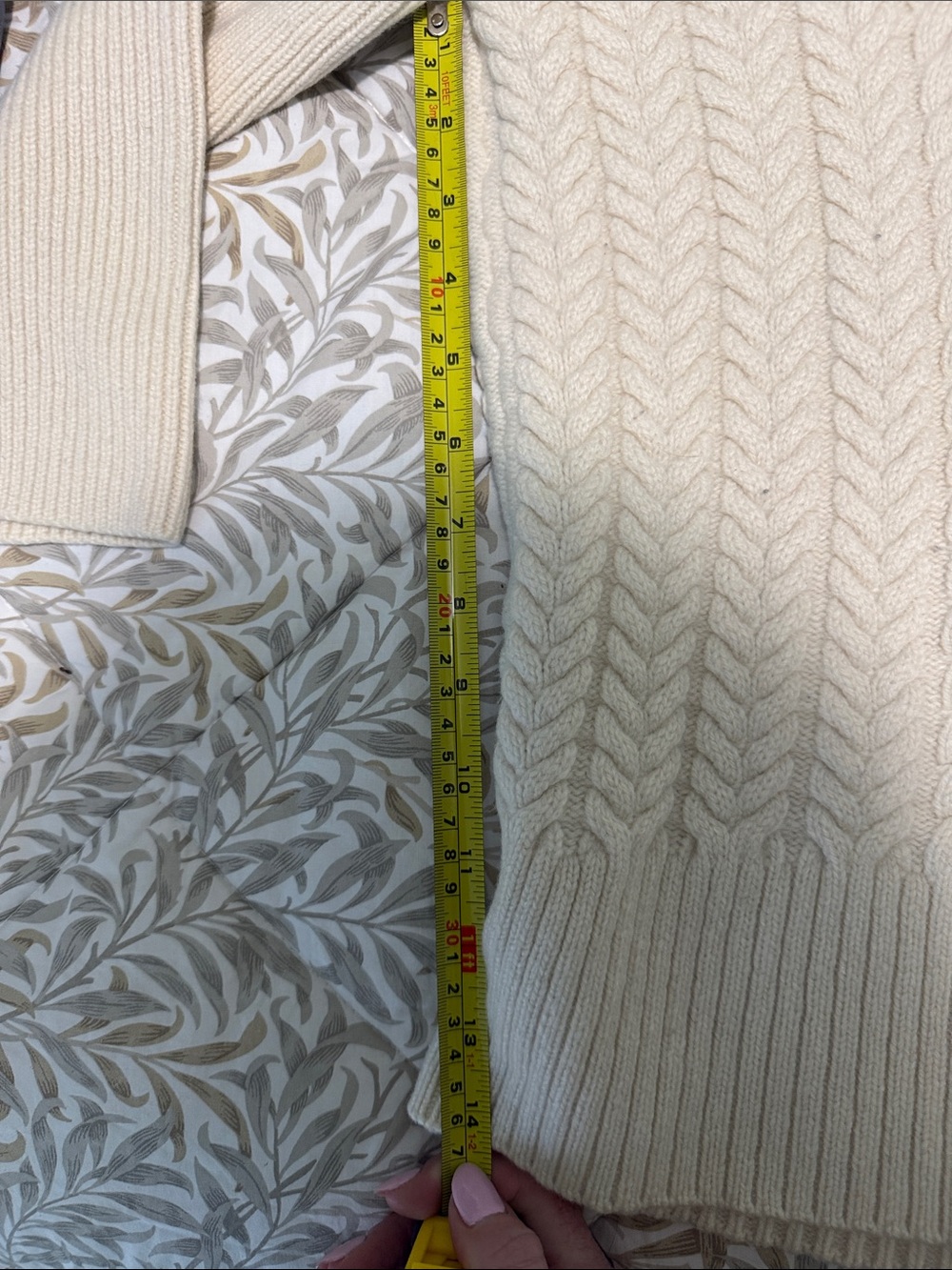 AYR Cream Cable Turtleneck Sweater - Picture 3 of 5